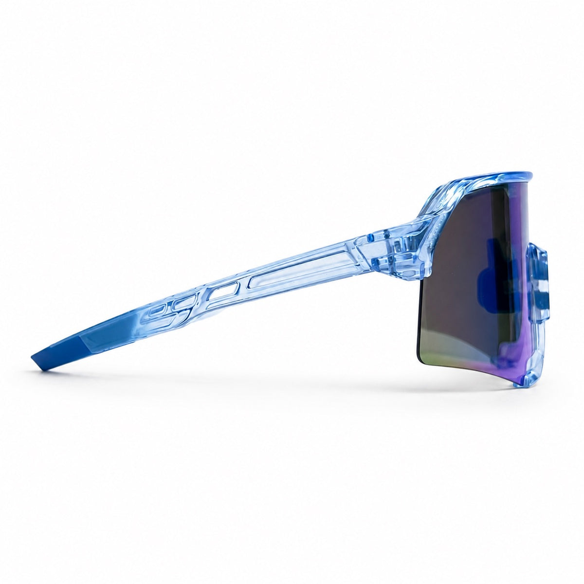 PREMIUM Blue Mirror - vista posterior patillas honeycomb