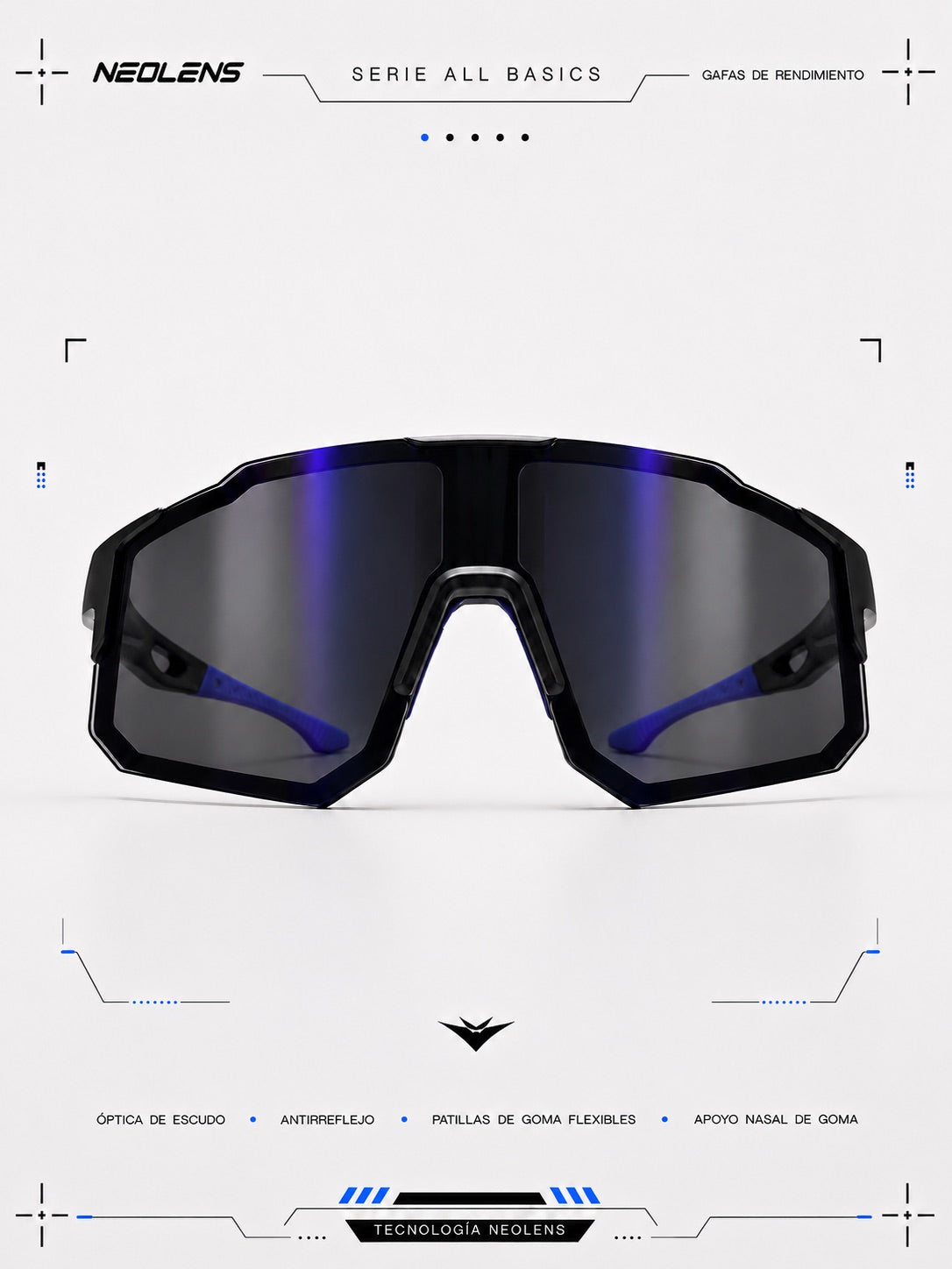 ALL BASIC Electric Blue - ficha técnica apoyo nasal TPU