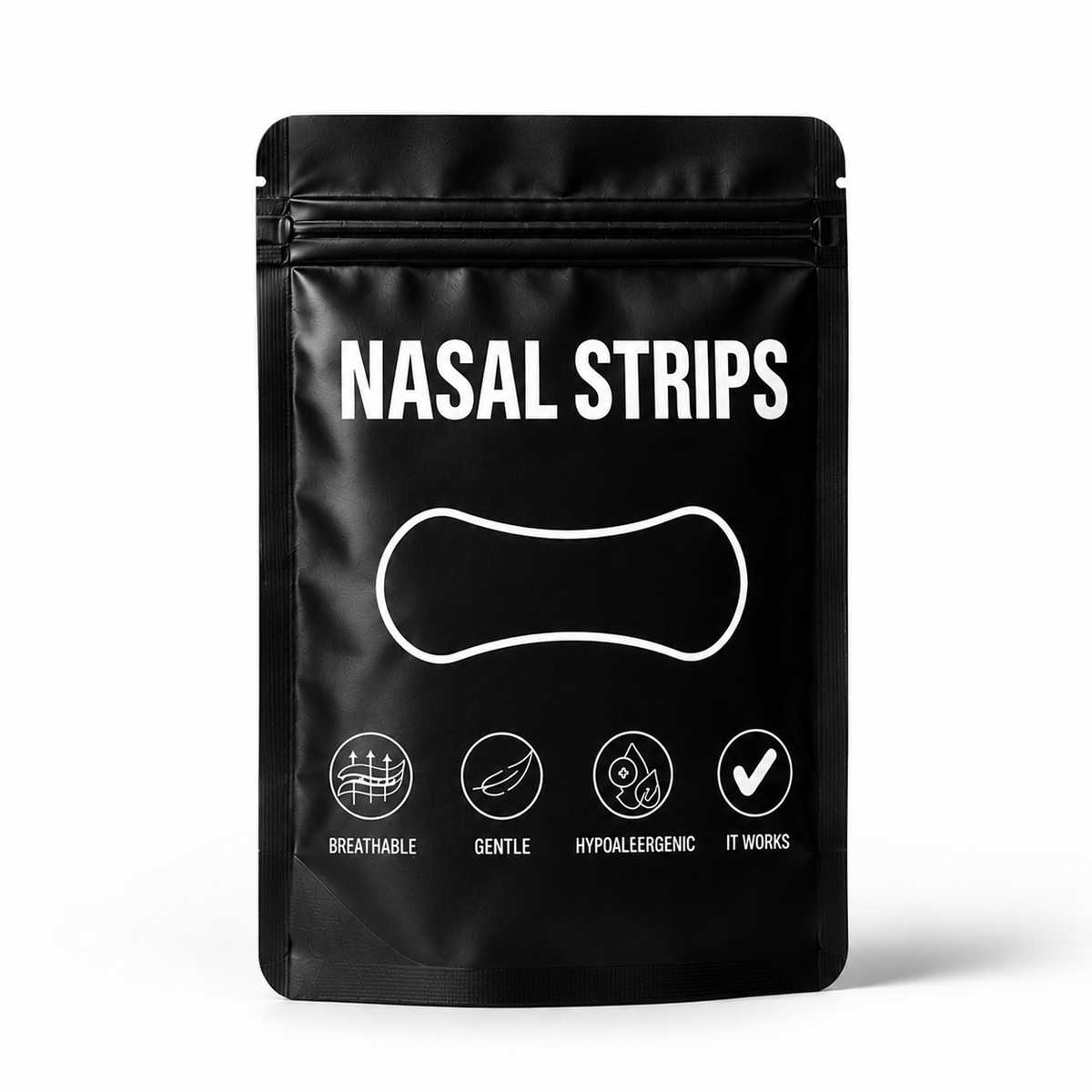 NASAL STRIPS packaging negro - Better Breathing Better Sleep