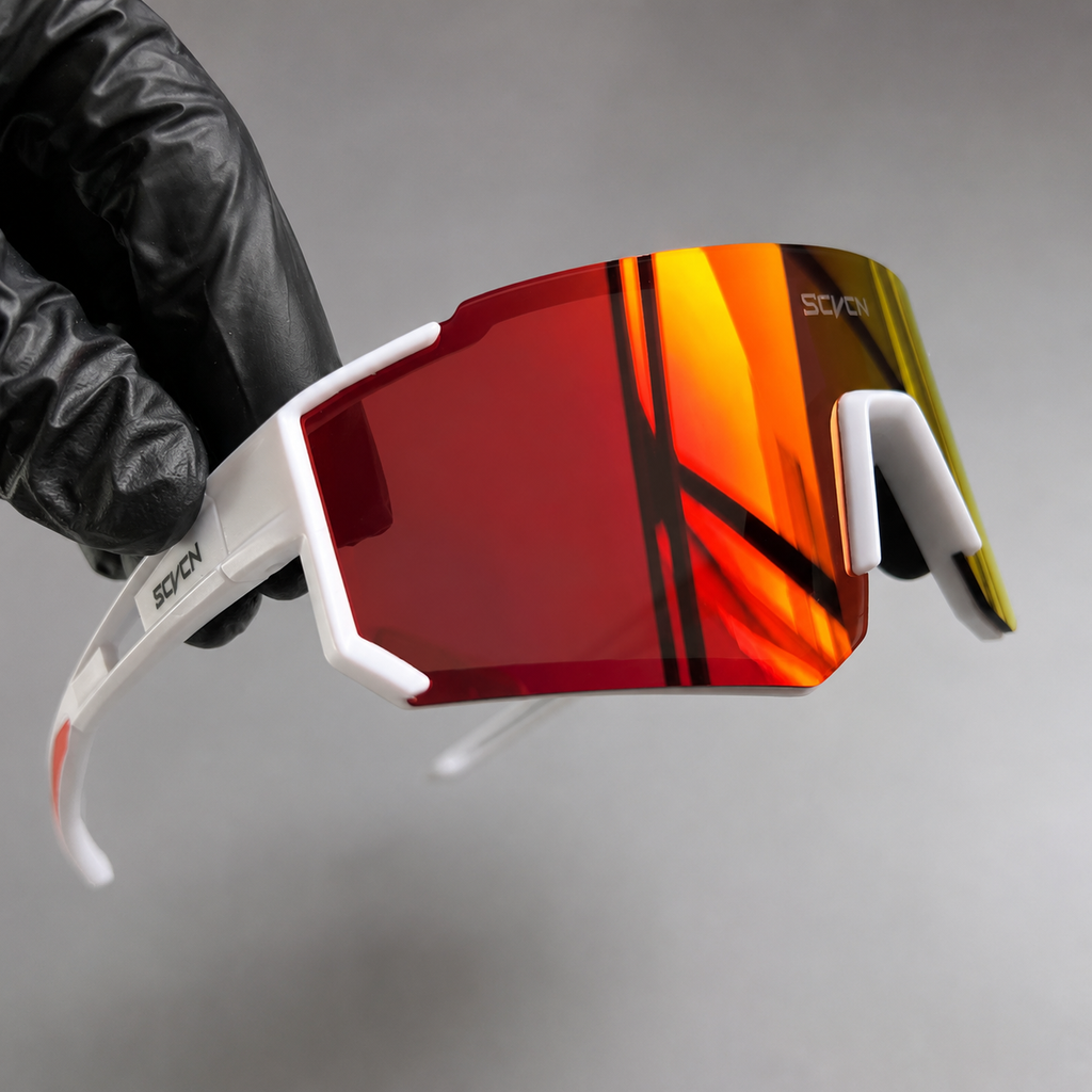 SCVCN White Red - vista frontal lente rojo
