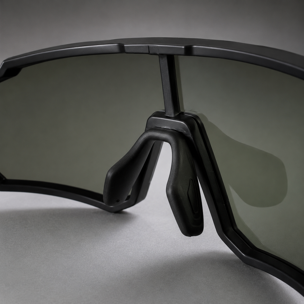 SCVCN Black Green - vista frontal lente verde azul