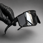 SCVCN Black Silver Mirror - vista frontal lente espejo plateado
