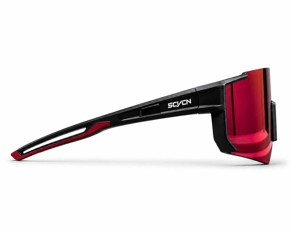 SCVCN Black Red Mirror - varilla bicolor negro rojo perfil lateral