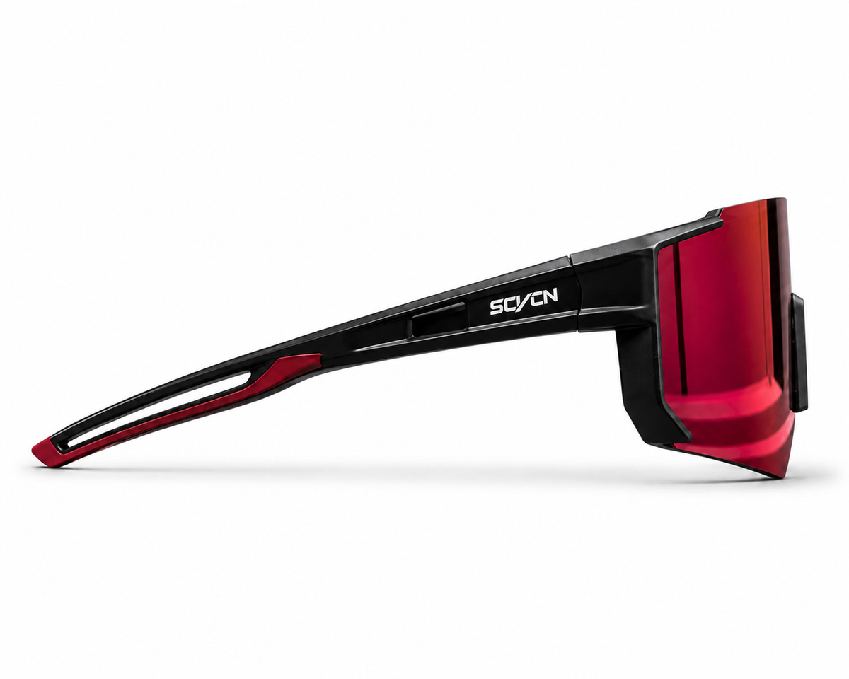 SCVCN Black Red Mirror - varilla bicolor negro rojo perfil lateral
