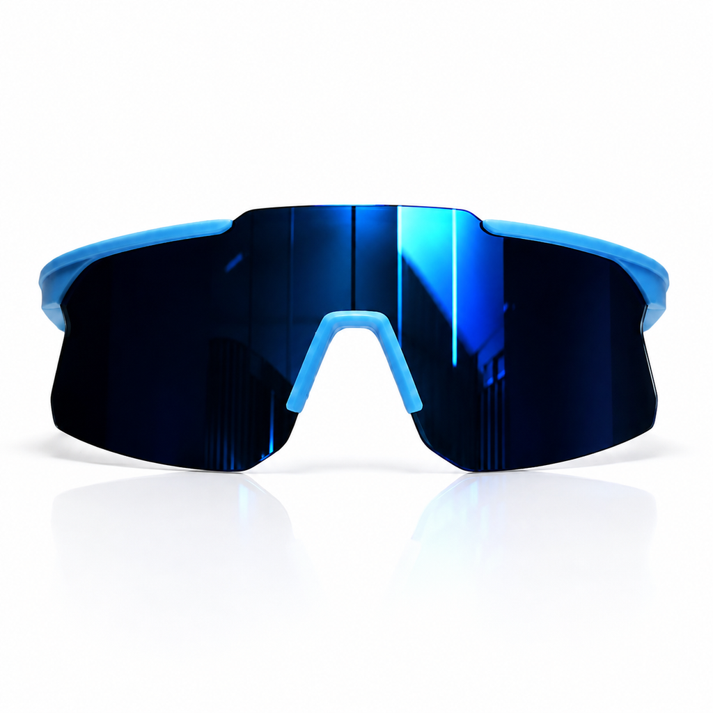 AZUL DRIFT - vista frontal lente espejo azul