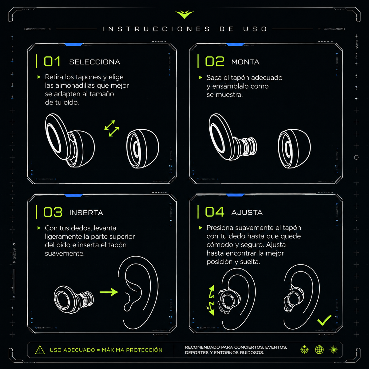 Earplugs Pink - ficha técnica especificaciones