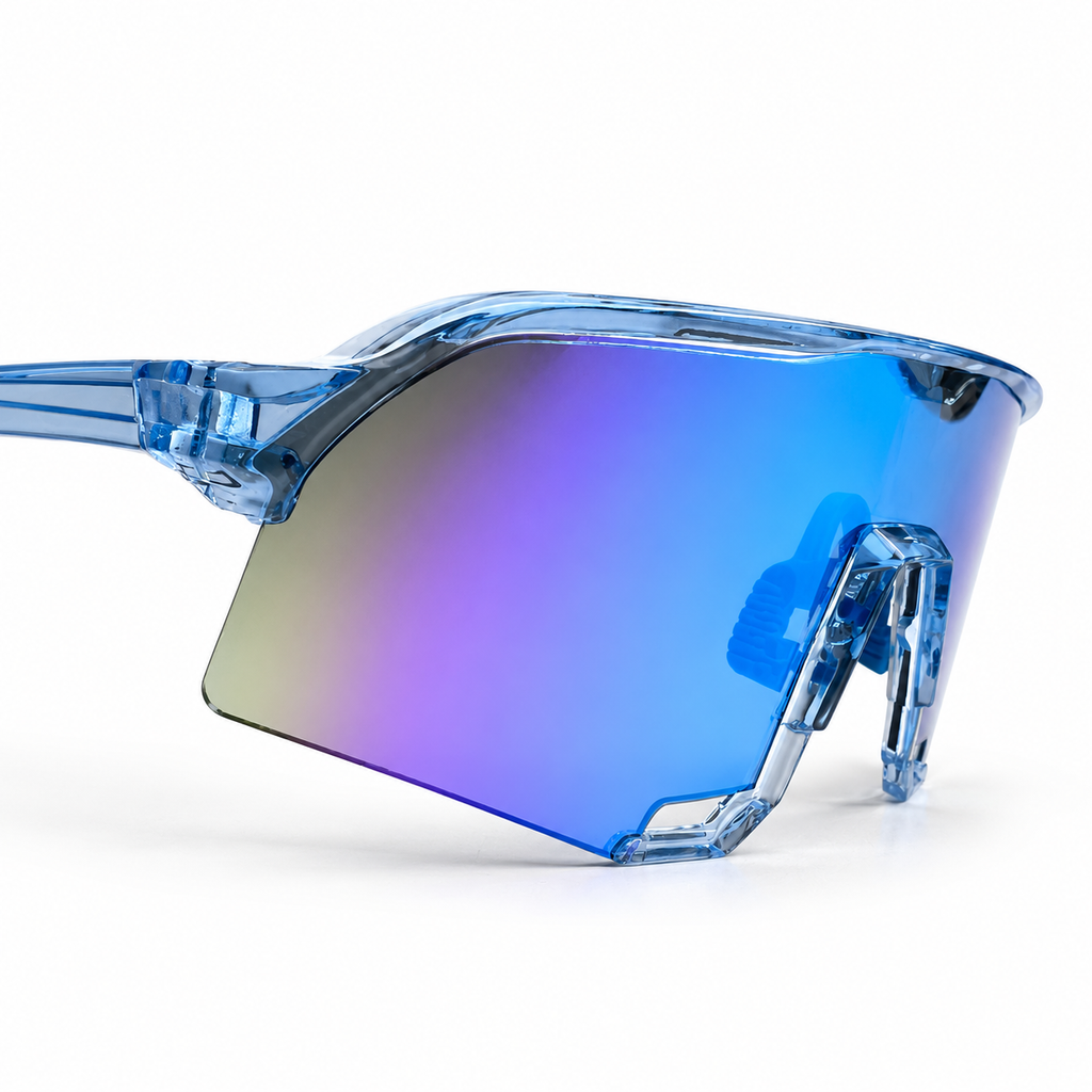 PREMIUM Blue Mirror - vista frontal lente tornasol azul-naranja