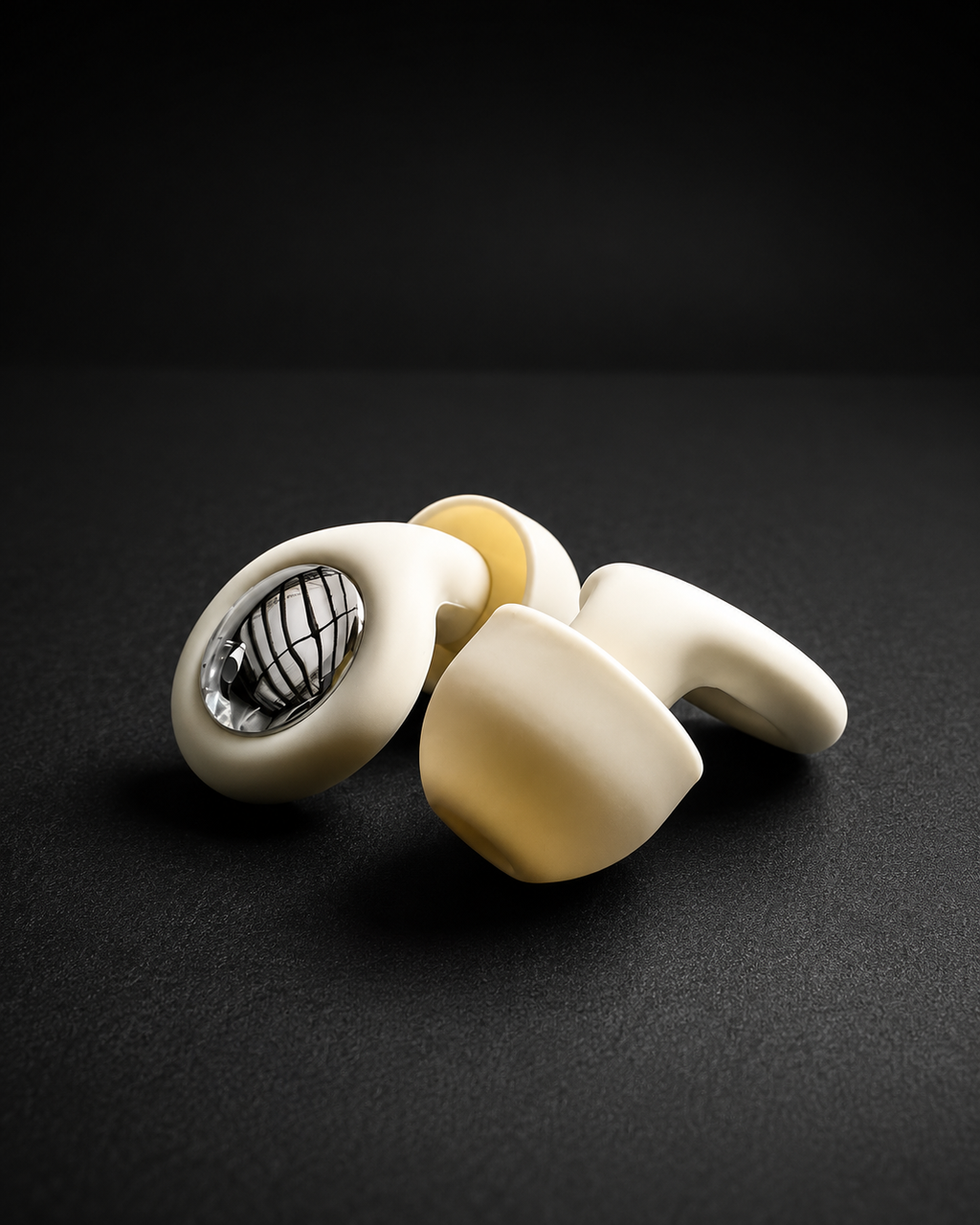 Earplugs Beige - estuche cerrado con correa beige