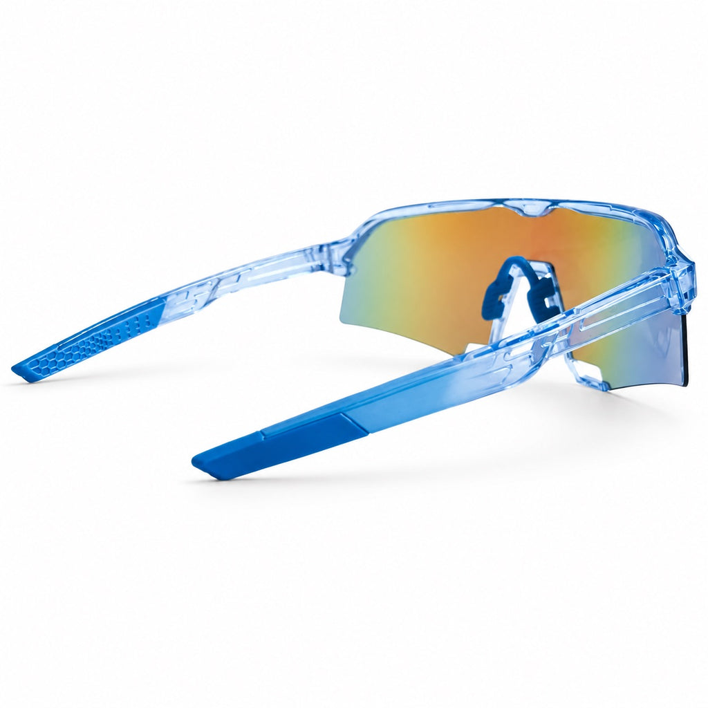 PREMIUM Blue Mirror - detalle apoyo nasal azul TPU