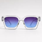 URBAN SKY - Lentes armazón negro lente degradado azul morado