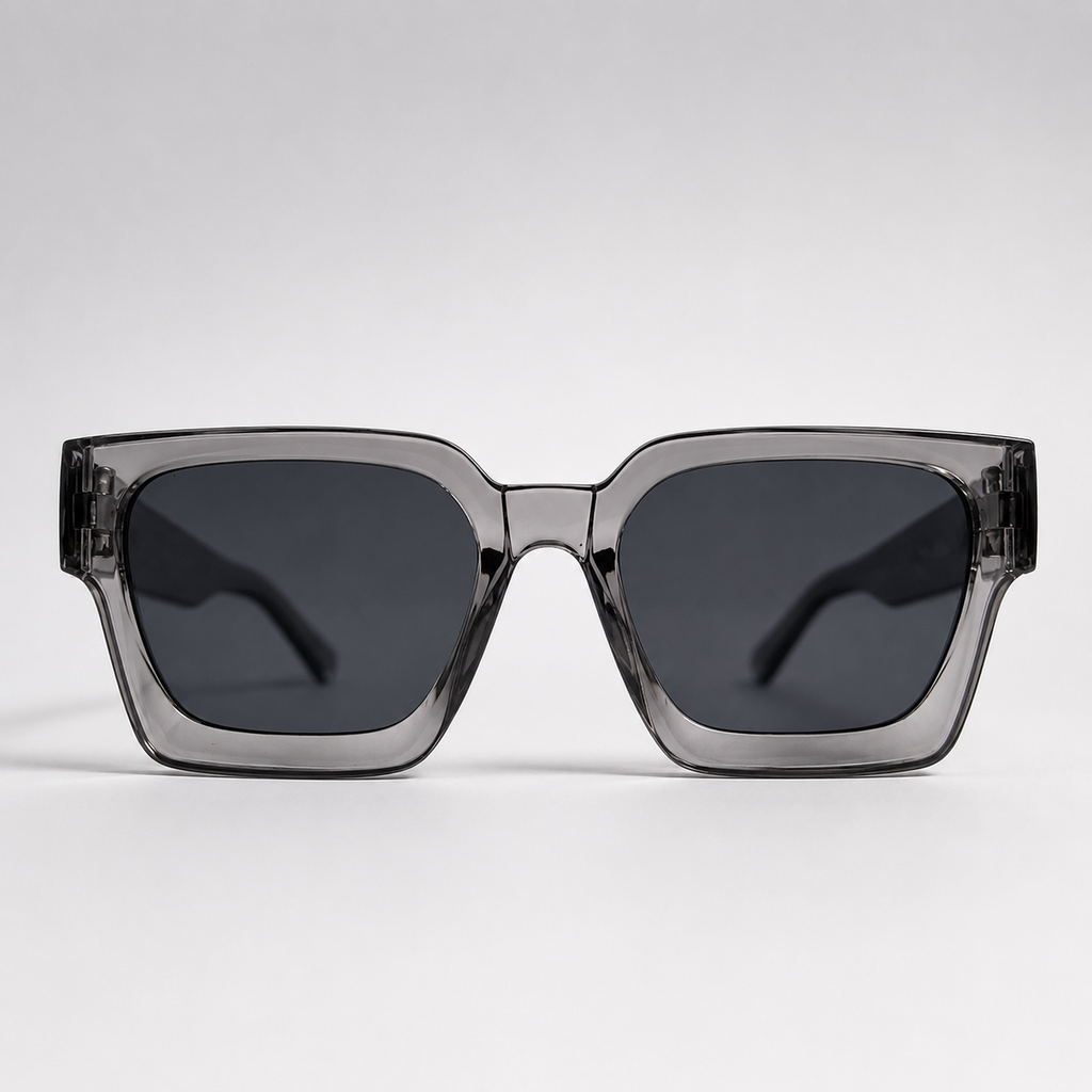 URBAN SMOKE - Lentes armazón gris transparente lente claro