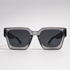URBAN SMOKE - Lentes armazón gris transparente lente claro