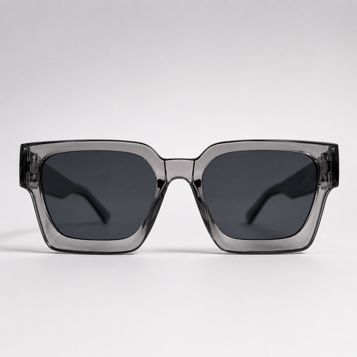 URBAN SMOKE - Lentes armazón gris transparente lente claro